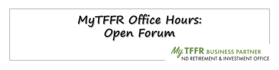 MyTFFR Office Hours: Open Forum