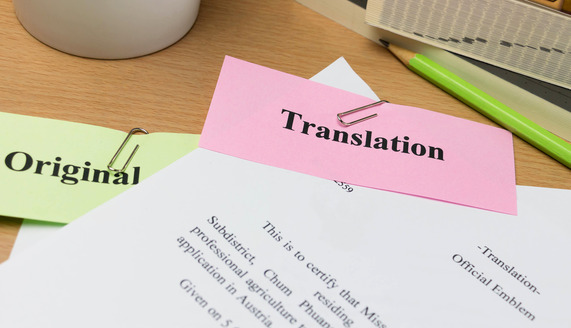 English translation of original document in foreign language