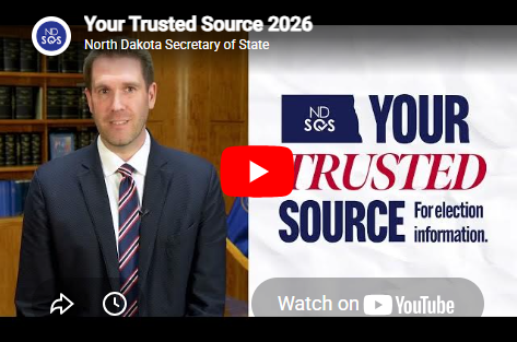 Thumbnail of Trusted Source 2026 video. Secretary of State Michael Howe is on the left looking at the camera.