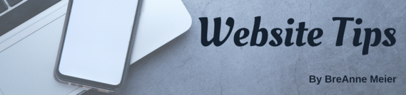 Header for the Website Tips column. Click to go to https://ndstatelibrary.wordpress.com/category/wordpress/