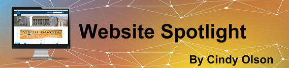 Website Spotlight. Click to go to https://ndstatelibrary.wordpress.com/category/website/ndsl-website