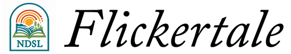 ND State Library logo. "Flickertale"