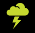 Storm cloud with lightening bolt
