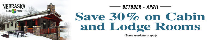 Save 30% on cabin and lodge rooms