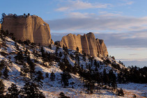 The buttes at Fort Robinson State Park