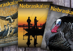 A spread of Nebraskaland magazines