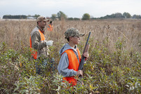 Boy pheasant hunting