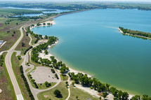 Aerial view of Lake McConaughy