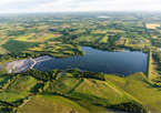 Aerial view showing completed Conestoga State Recreation Area restoration project.