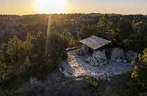 Stone shelter at Wildcat Hills State Recreation Area