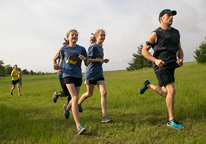 Runners at Mahoney State Park