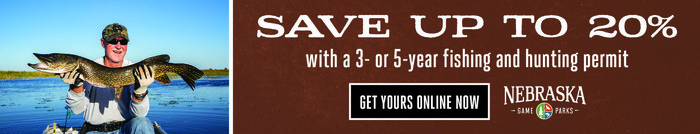 Ad: Save up to 20% with a 3- or 5-year fishing and hunting permit