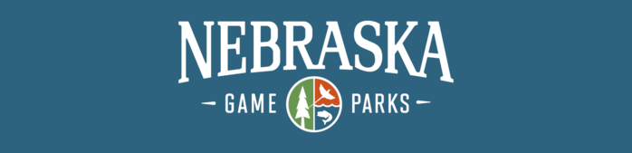 Text "Game and Parks" with official logo on blue background