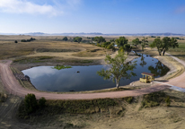 The newly renovated North Grabel Pond at Fort Robinson State Park