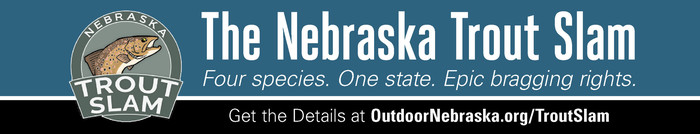 Ad: the Nebraska Trout Slam. "Four species, one state, epic bragging rights"