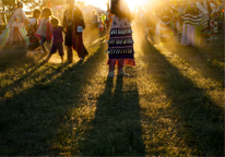 Dancers at a powwow