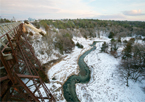 View from Cowboy Trail bridge