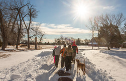 People participating in a First Day Hike