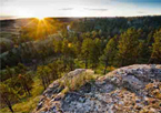 View from rocky overlook at Chadron State Park