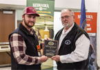 John Wittwer receives hunter education award.