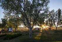 Equestrian campground at Fort Robinson State Park.