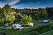 RV campsite at Chadron State Park