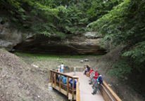 New boardwalk at Indian Cave State Park