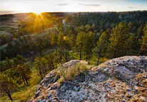 View from a bluff at Chadron State Park