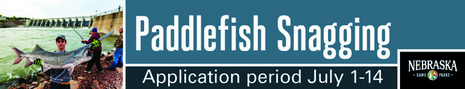 Ad: Paddlefish snagging; application period July 1-14