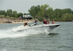 People boating at Calamus State Recreation Area