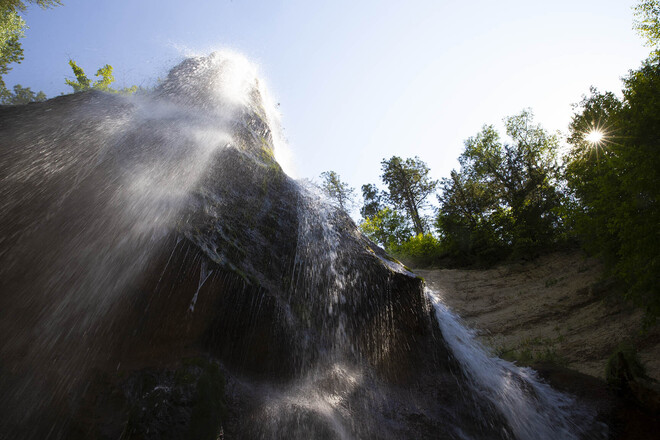 View from below Smith Falls