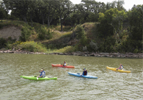 Kayakers in a lake