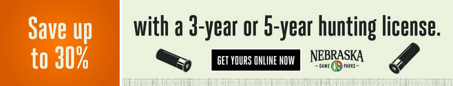 Ad: Save up to 30% with a 3- or 5-year hunting license