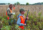 Youth hunting pheasants