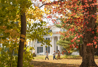 Women strolling Arbor Lodge State Historical Park