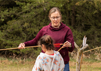 People practicing shooting skills at a Nebraska state park