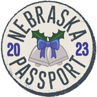 Logo for Nebraska Passport Program's holiday passport