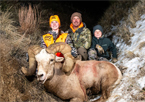 Kiersten Black with harvested ram