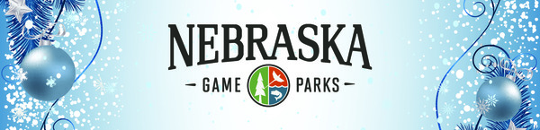 Nebraskaland logo on holiday background