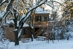 E.T. Mahoney cabin in snow