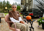 Campground host Helen Brazee at Windmill State Recreation Area