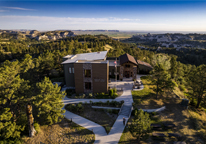 An aerial view of Wildcat Hills Nature Center