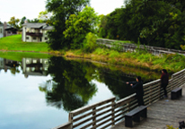 Fishing pond at Ponca State Park