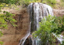 Closeup of Smith Falls waterfall