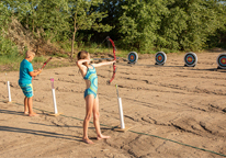 Kids participate in archery at Red Willow State Recreation Area