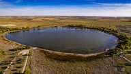 Aerial view of Walgren Lake