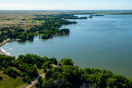 Aerial view of Lake Maloney