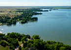 Aerial view of Lake Maloney