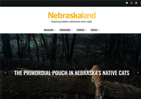 Screenshot of the new Nebraskaland website homepage