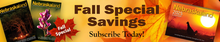 Ad for the Nebraskaland Fall Special, offering a discount on a subscription and calendar